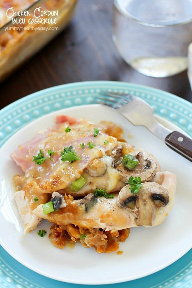 Healthy Chicken Cordon Bleu Casserole
 Chicken Cordon Bleu Casserole Yummy Healthy Easy