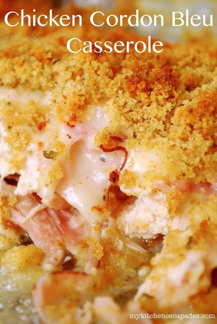 Healthy Chicken Cordon Bleu Casserole
 Chicken Cordon Bleu Casserole