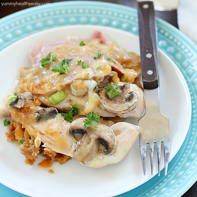 Healthy Chicken Cordon Bleu Casserole
 Chicken Cordon Bleu Casserole Yummy Healthy Easy