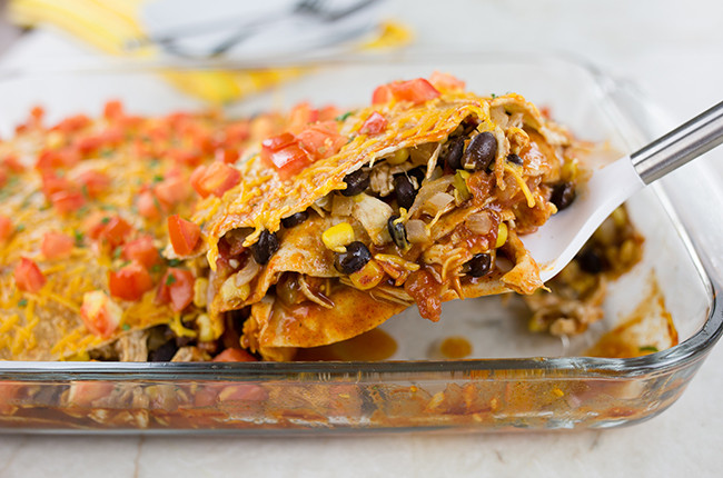 Healthy Chicken Enchilada Casserole Recipe
 Recipe Skinny Chicken Enchilada Casserole