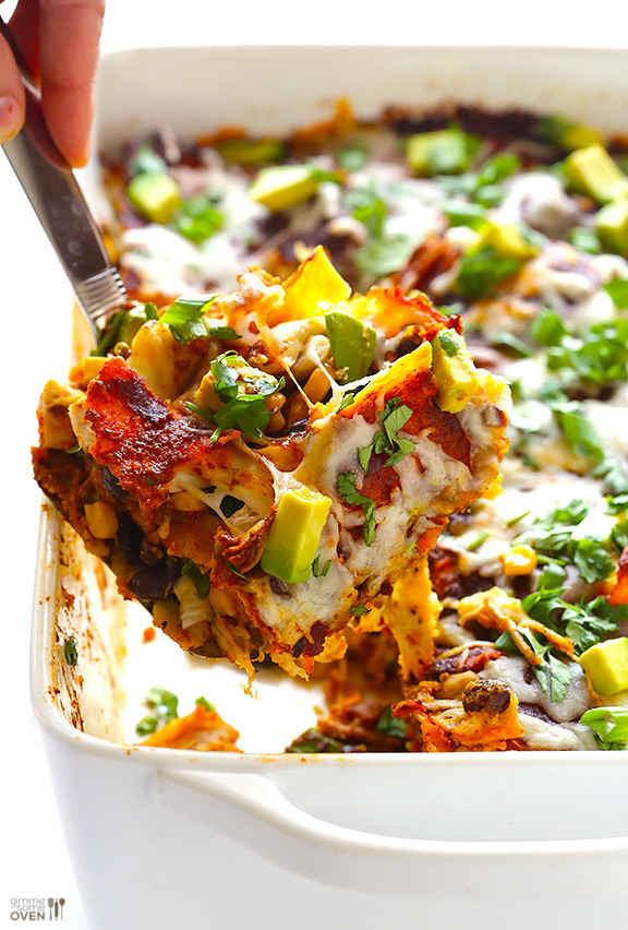 Healthy Chicken Enchilada Casserole Recipe
 Chicken Enchilada Casserole Swanky Recipes