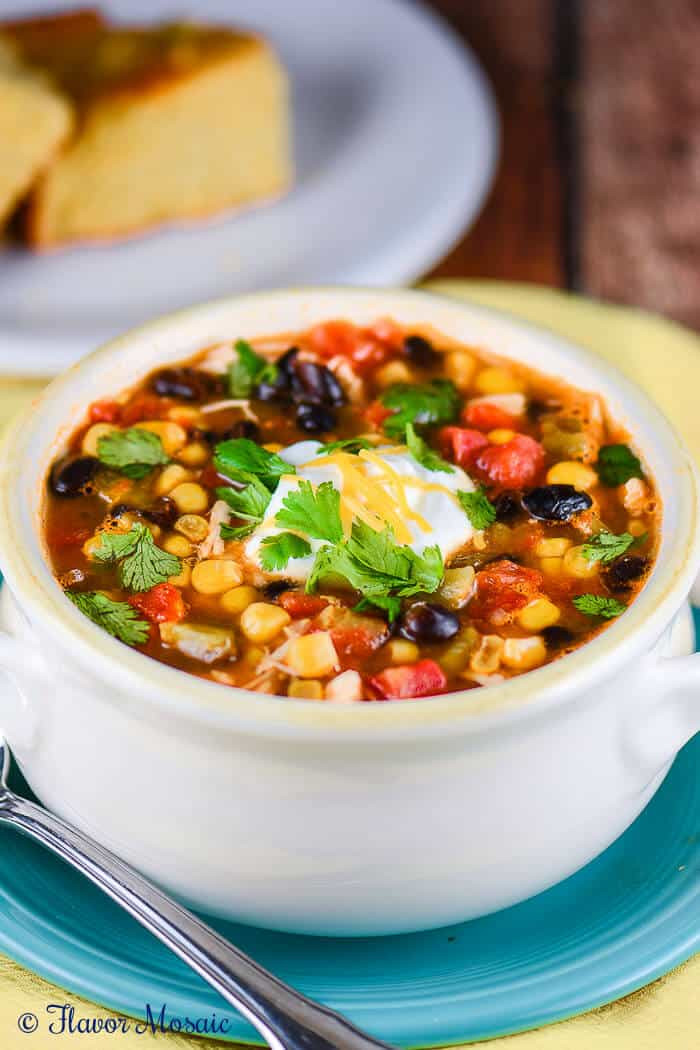 Healthy Chicken Enchilada Soup
 Slow Cooker Chicken Enchilada Soup Flavor Mosaic