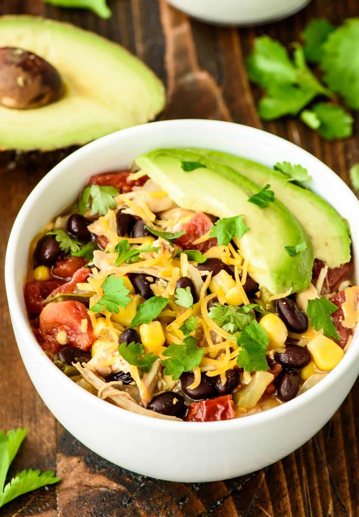 Healthy Chicken Enchilada Soup
 Slow Cooker Chicken Enchilada Soup