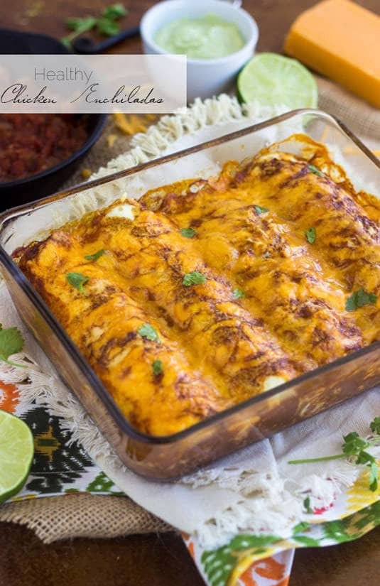 Healthy Chicken Enchiladas
 Healthy Chicken Enchilada Recipe GF Food Faith Fitness