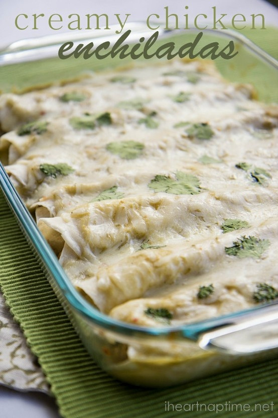 Healthy Chicken Enchiladas With Green Sauce
 17 Best images about Mexican Food on Pinterest