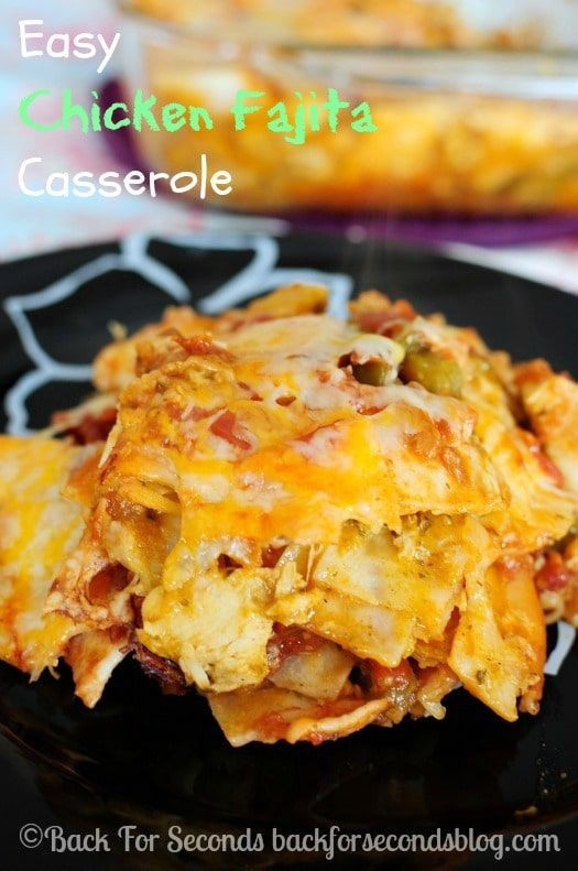 Healthy Chicken Fajita Casserole
 Best 25 Chicken fajita casserole ideas on Pinterest