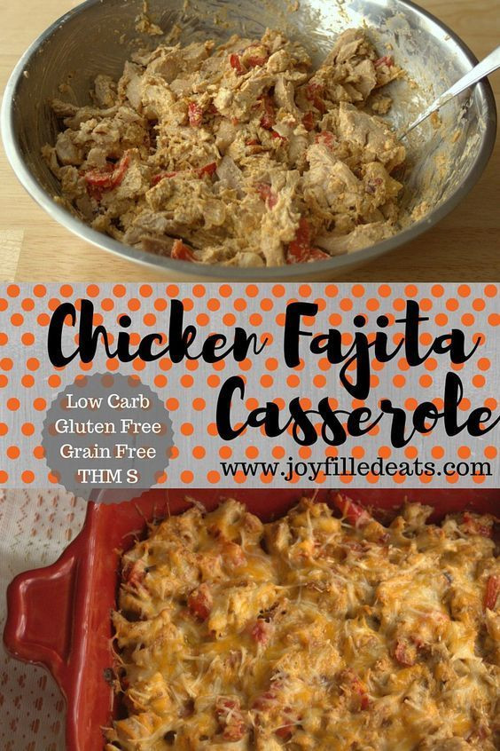 Healthy Chicken Fajita Casserole
 Easy Chicken Fajita Casserole Low Carb Keto THM S