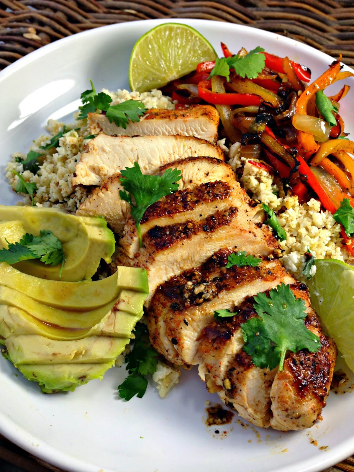 Healthy Chicken Fajitas
 Healthy Blackened Chicken Fajitas With Cilantro Lime