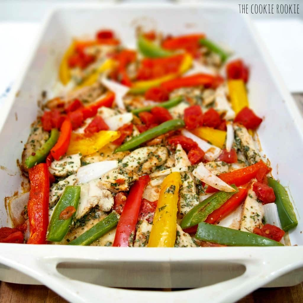 Healthy Chicken Fajitas
 Skinny Oven Baked Chicken Fajitas The Cookie Rookie