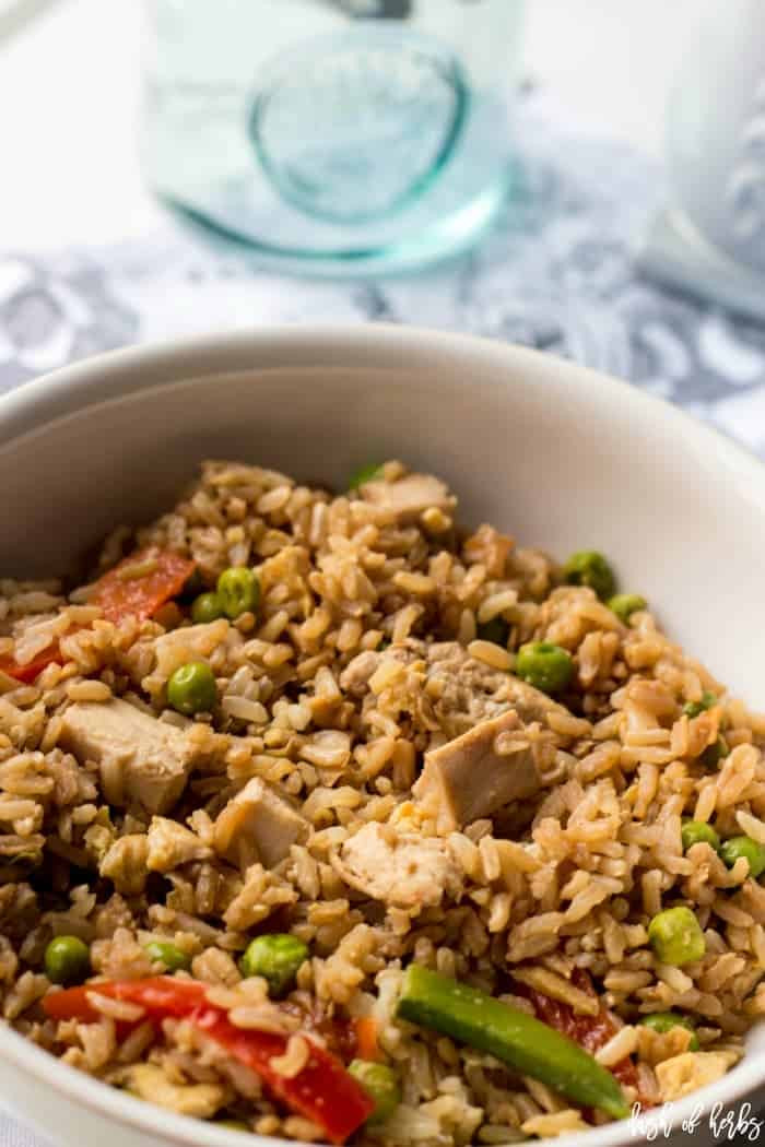 Healthy Chicken Fried Rice
 Easy and Healthy Chicken Fried Rice Dash of Herbs