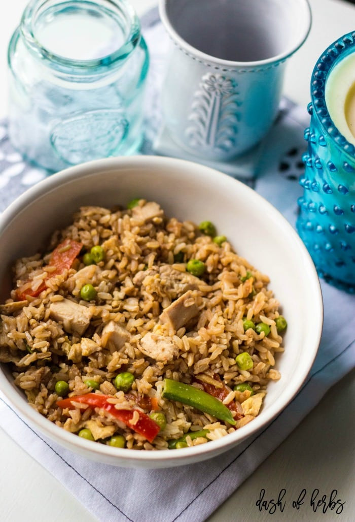 Healthy Chicken Fried Rice
 Easy and Healthy Chicken Fried Rice Dash of Herbs