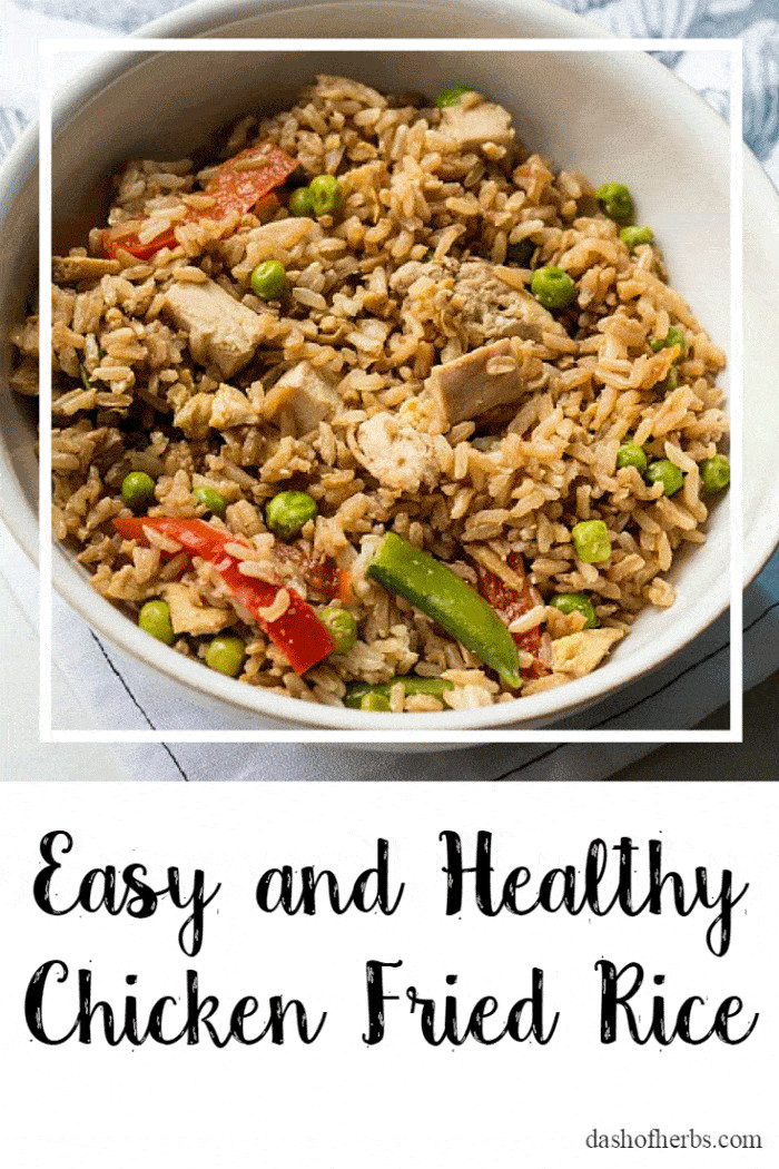 Healthy Chicken Fried Rice
 Easy and Healthy Chicken Fried Rice Dash of Herbs