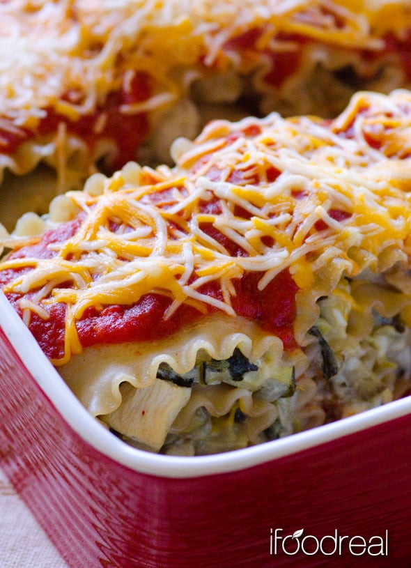 Healthy Chicken Lasagna
 Chicken Lasagna Roll Ups with Artichoke iFOODreal