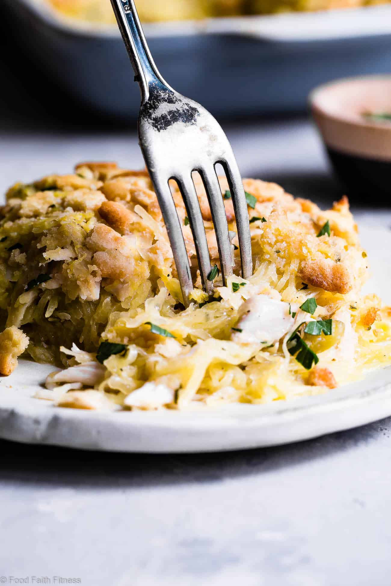 Healthy Chicken Noodle Casserole
 Healthy Chicken Noodle Casserole with Spaghetti Squash