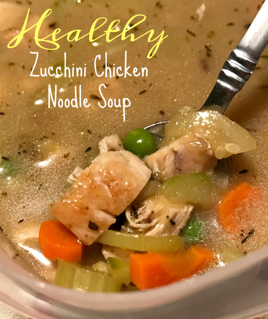 Healthy Chicken Noodle Soup Recipe
 Clean Chicken Noodle Soup with Zucchini Real
