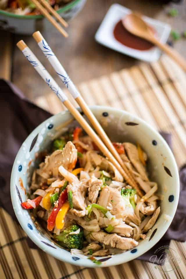 Healthy Chicken Pad Thai
 Quick Chicken Pad Thai