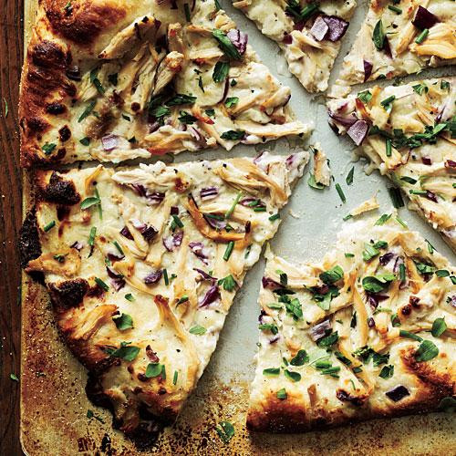 Healthy Chicken Pizza
 Chicken and Herb White Pizza Healthy Pizza Recipes