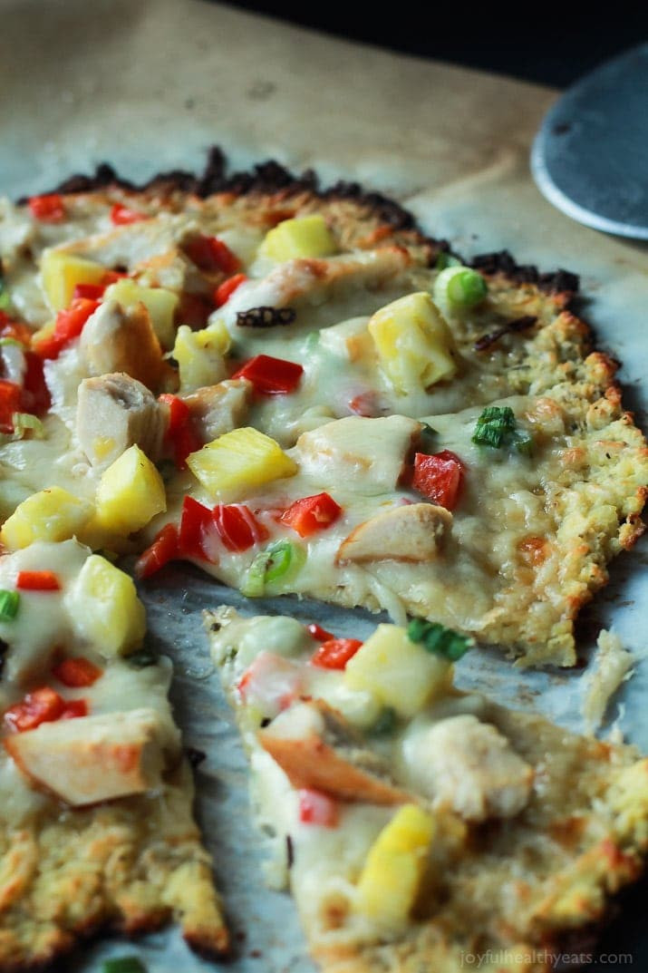 Healthy Chicken Pizza Recipes
 Thai Chili Chicken Pizza with Cauliflower Crust