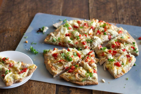 Healthy Chicken Pizza
 Healthy Chicken Alfredo Pizza