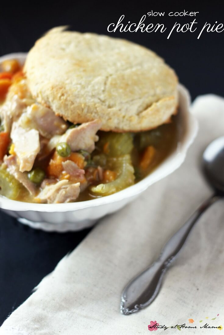 Healthy Chicken Pot Pie Crock Pot
 Slow Cooker Chicken Pot Pie ⋆ Sugar Spice and Glitter