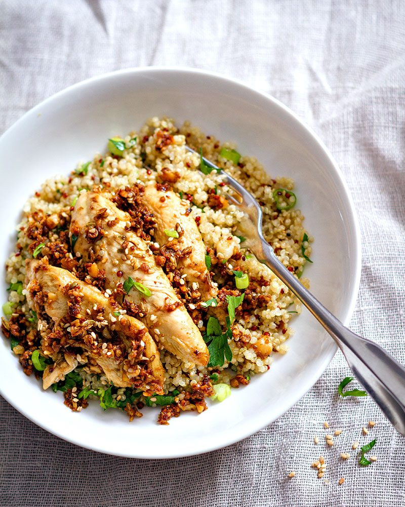 Healthy Chicken Quinoa Recipes
 Garlic Lime Chicken Tenders and Quinoa Recipe — Eatwell101