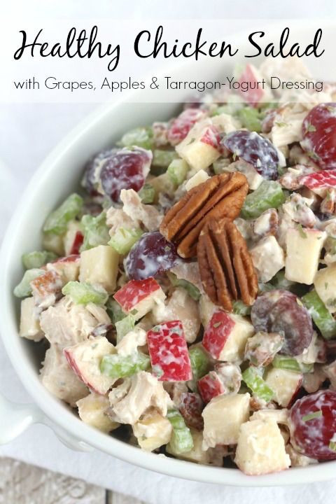 Healthy Chicken Salad Recipe Easy
 25 best ideas about Chicken salad with grapes on