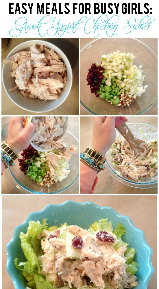 Healthy Chicken Salad Recipe With Greek Yogurt
 La Petite Fashionista Easy Meals for Busy Girls Greek