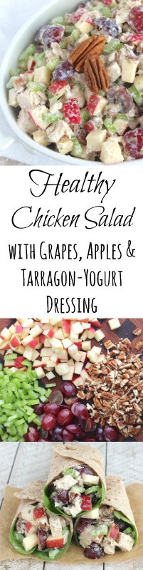 Healthy Chicken Salad With Grapes
 Healthy Chicken Salad with Grapes Apples and Tarragon