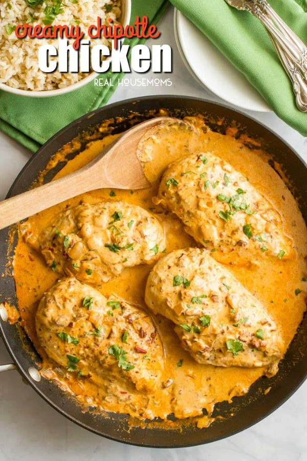 Healthy Chicken Sauces
 Creamy Chipotle Chicken Recipe Real Housemoms