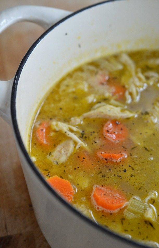 Healthy Chicken Soup Recipe
 Easy Chicken Soup Recipe with Lemon and Pepper