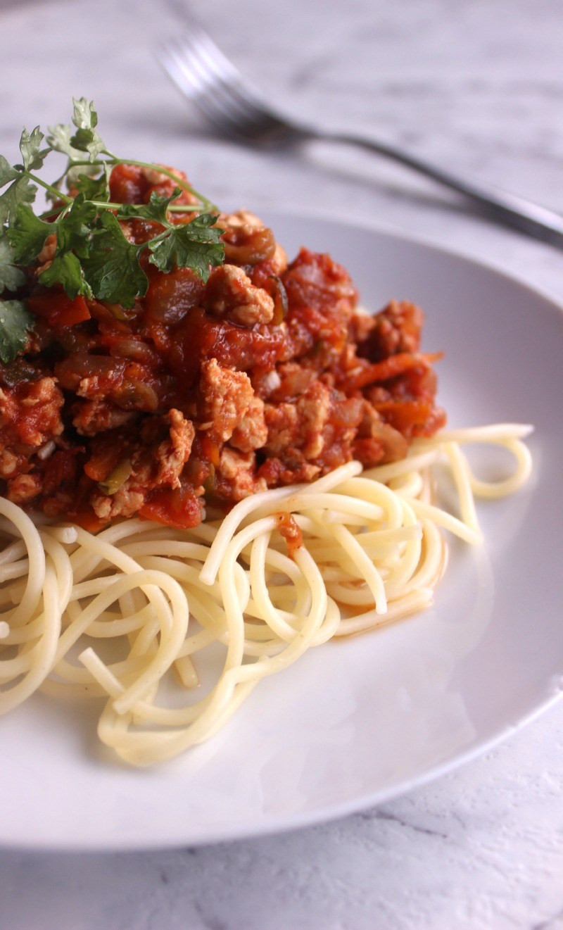 Healthy Chicken Spaghetti
 KID APPROVED Slow cooker healthy chicken spaghetti