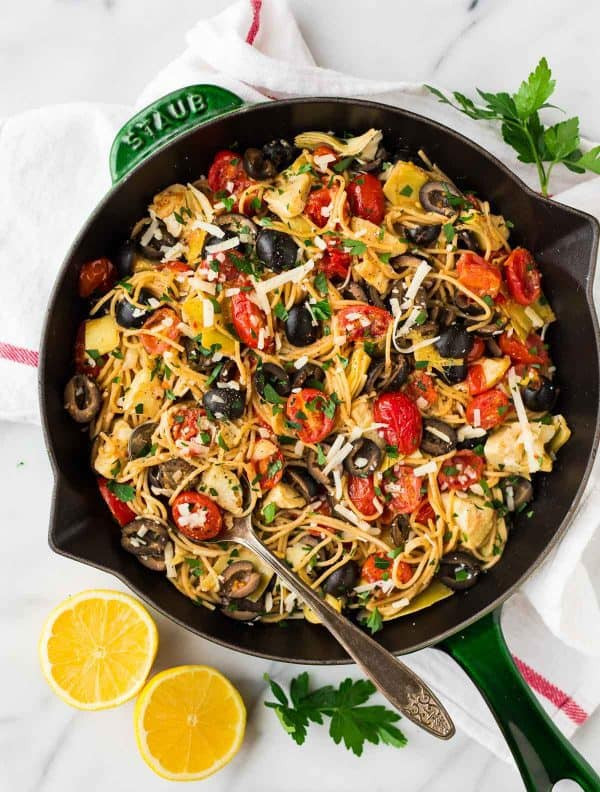 Healthy Chicken Spaghetti Recipe
 Mediterranean Pasta