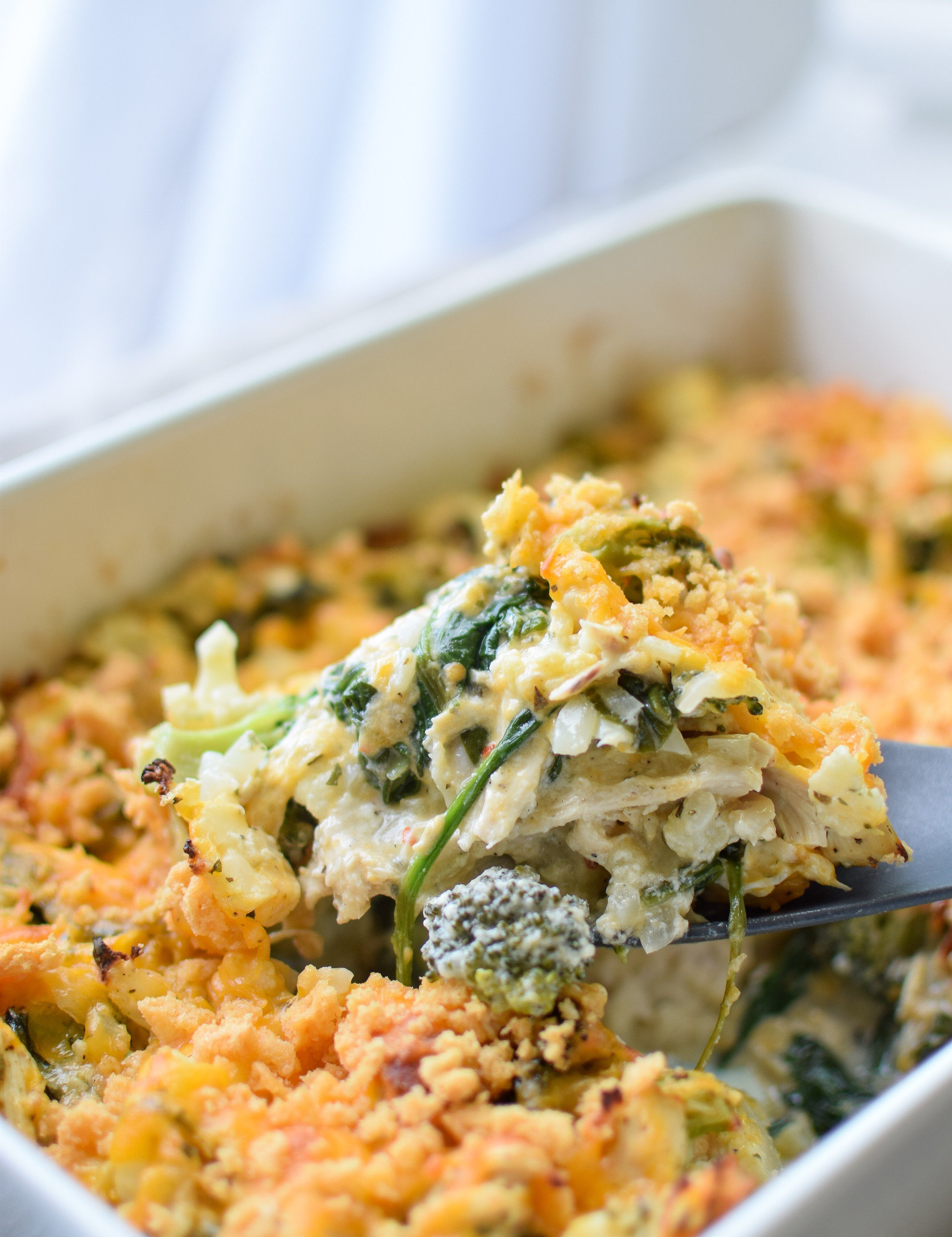 Healthy Chicken Spinach Casserole
 chicken spinach casserole