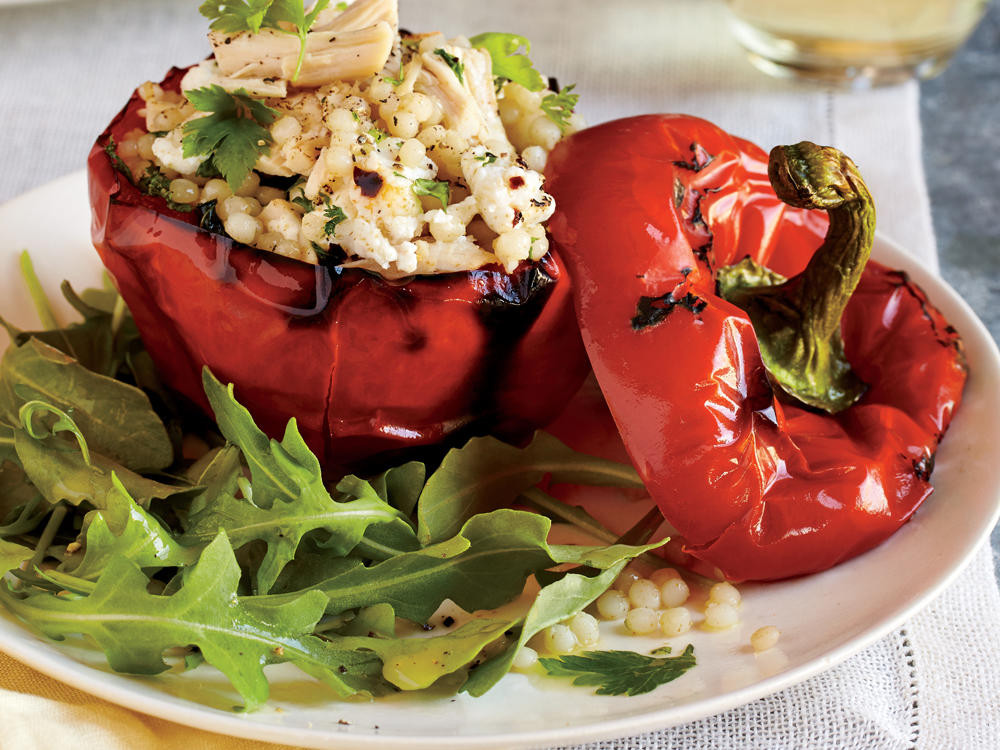 Healthy Chicken Stuffed Bell Peppers
 Chicken and Couscous Stuffed Bell Peppers Recipe
