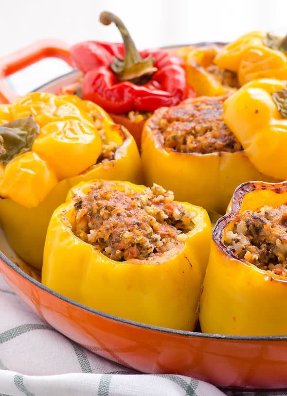 Healthy Chicken Stuffed Bell Peppers
 Chicken Stuffed Peppers iFOODreal Healthy Family Recipes