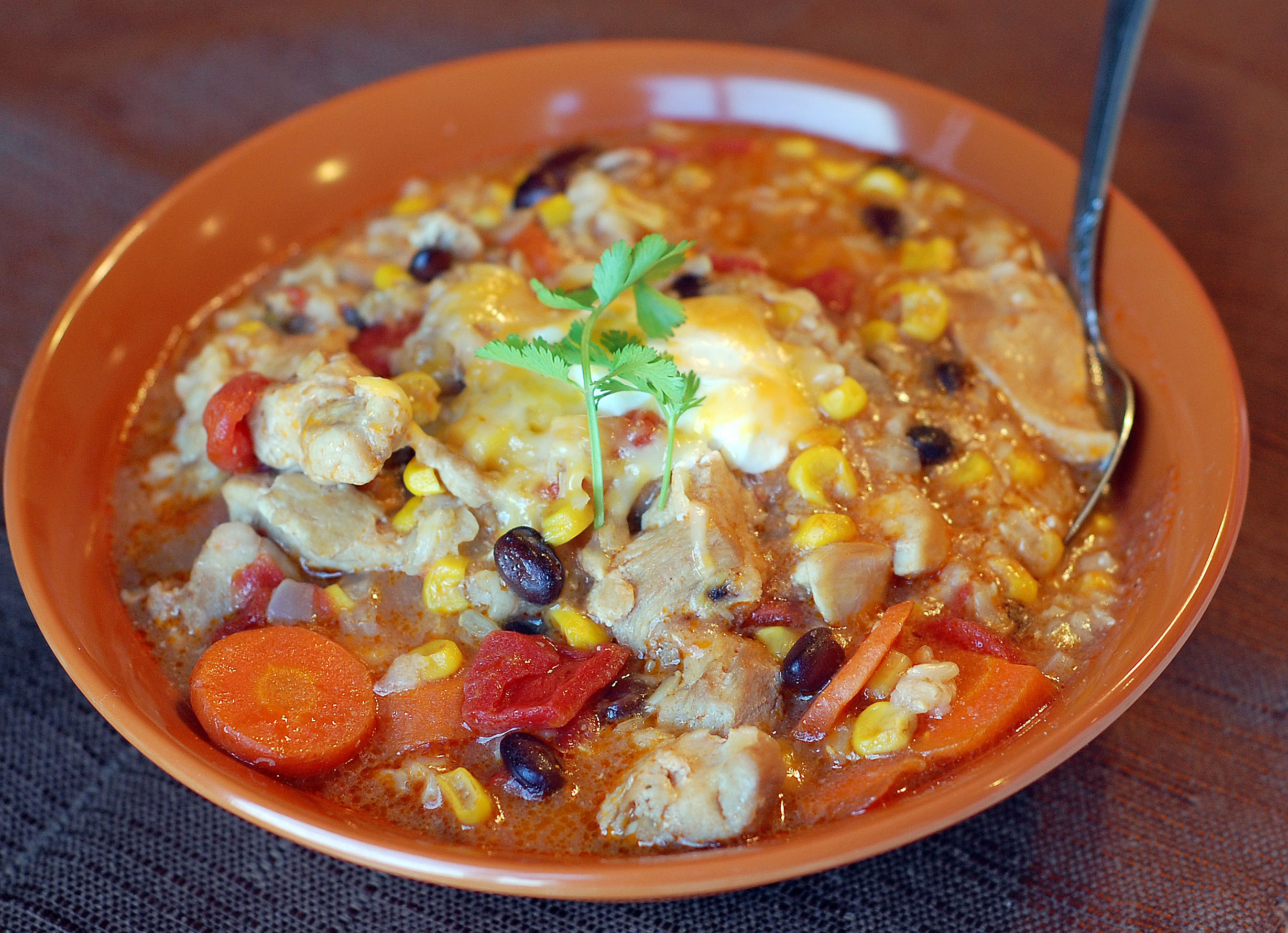 Healthy Chicken Taco Soup
 Taco Soup in the Rice Cooker