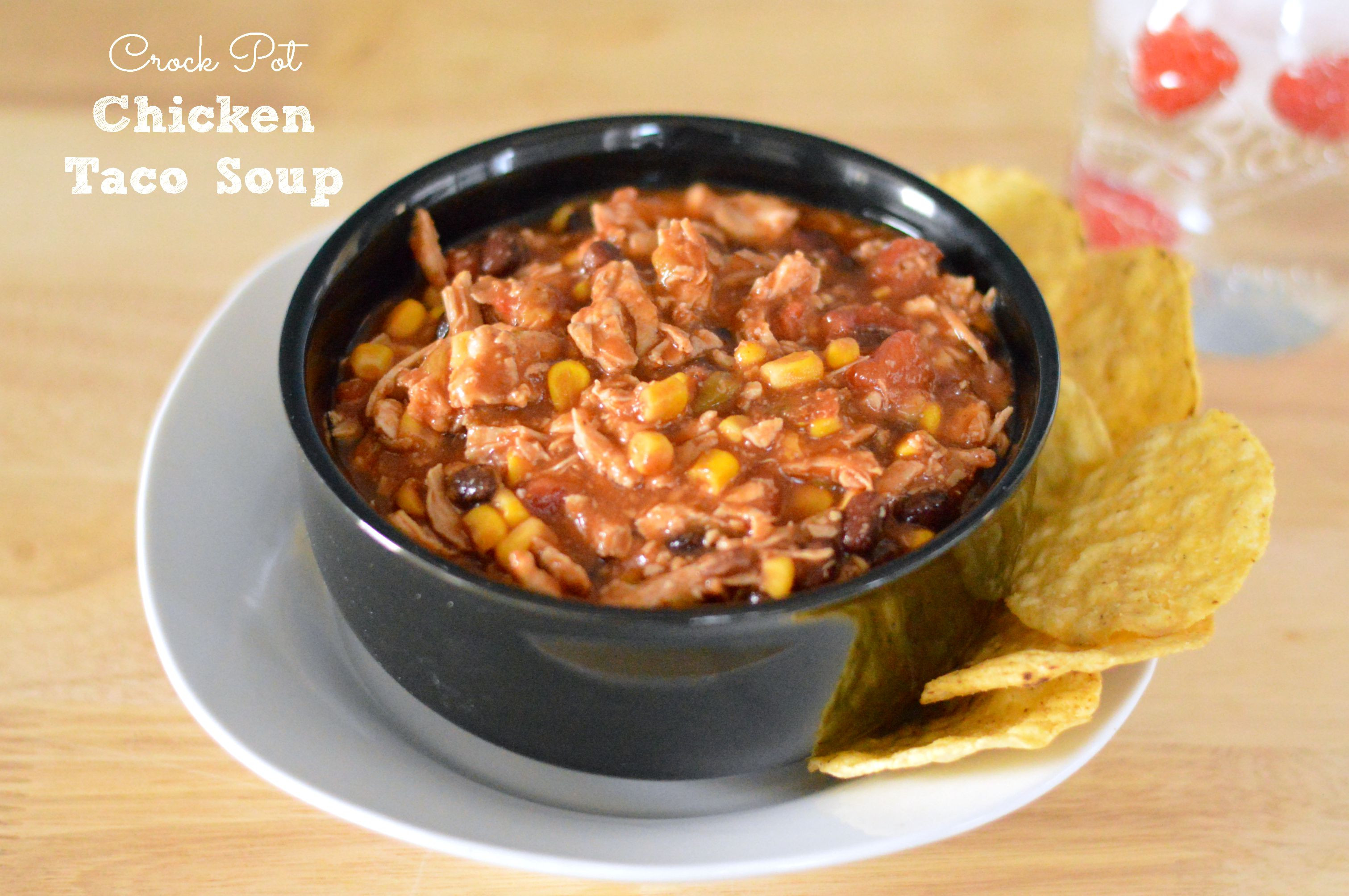 Healthy Chicken Taco Soup
 Heart Healthy Crock Pot Chicken Taco Soup