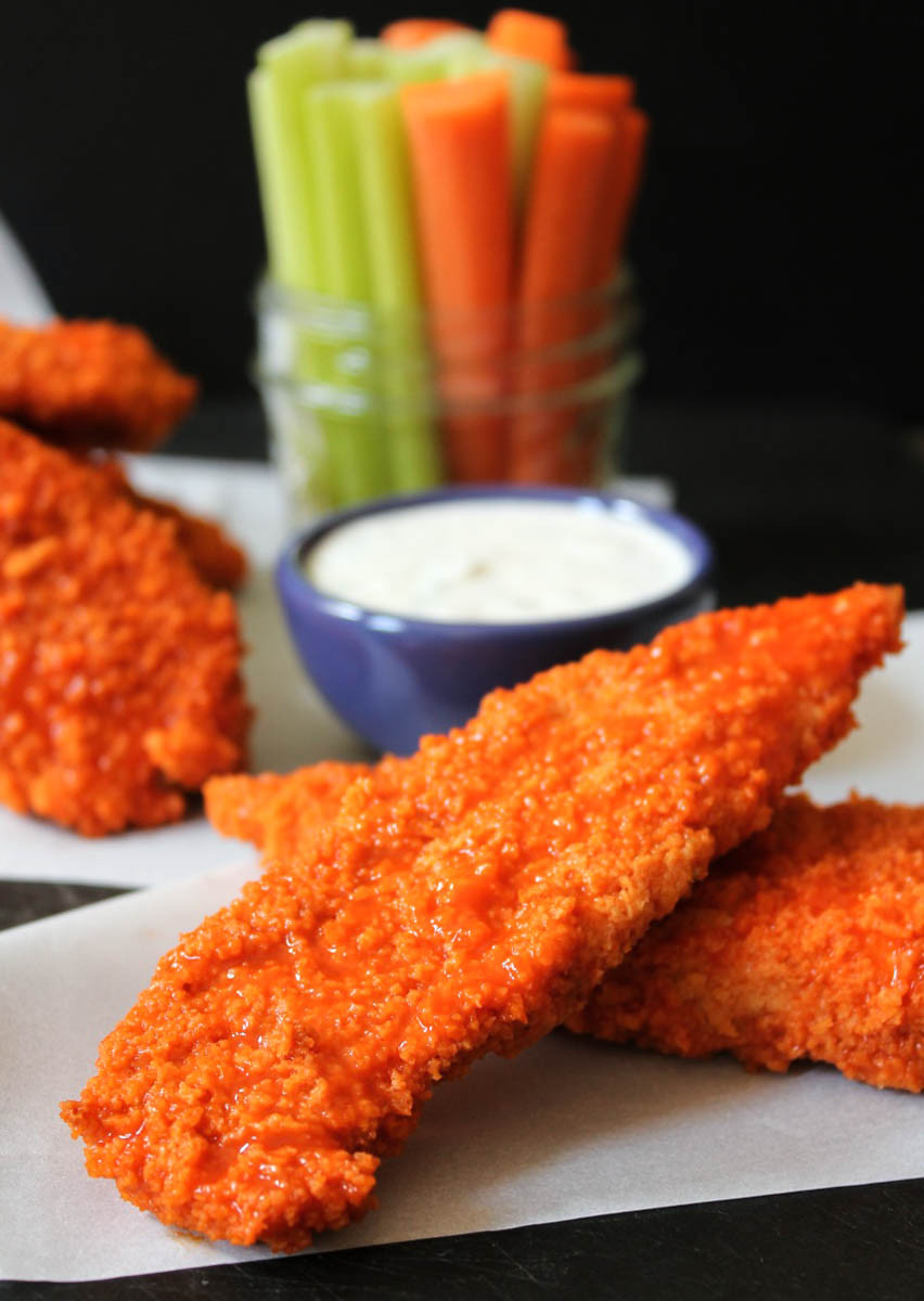 Healthy Chicken Tenders
 The Dude Diet Buffalo Chicken "Fingie" Edition