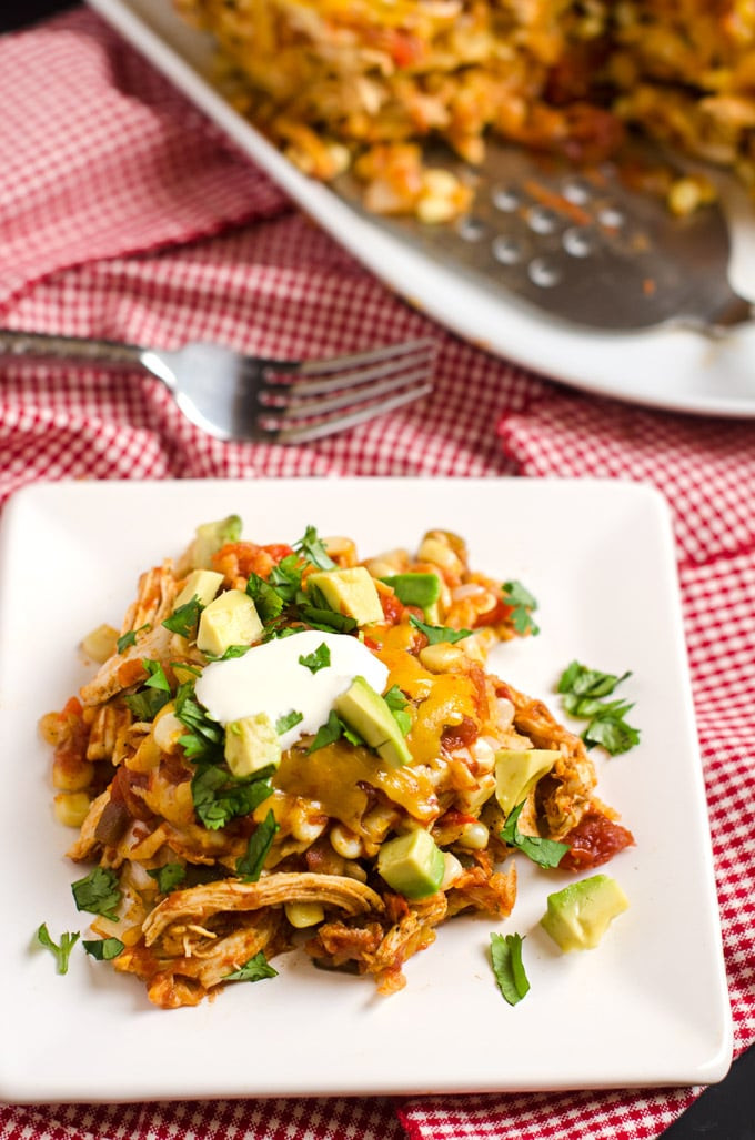 Healthy Chicken Tortilla Casserole
 Slow Cooker Chicken Tortilla Casserole Wendy Polisi