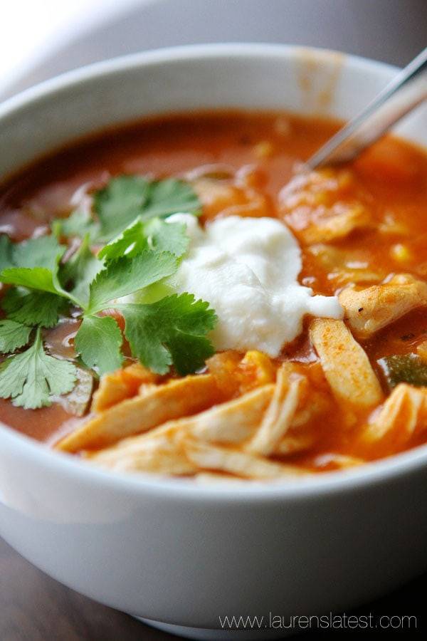 Healthy Chicken Tortilla Soup
 Easy Chicken Tortilla Soup Lauren s Latest