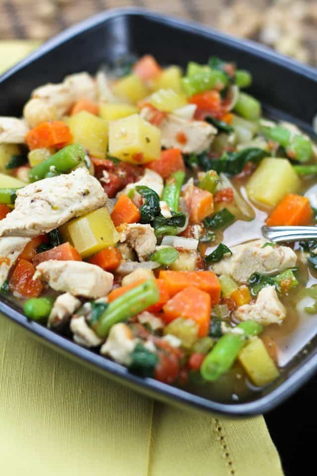 Healthy Chicken Vegetable Soup Recipe
 Chicken Ve able Soup • The Healthy Foo