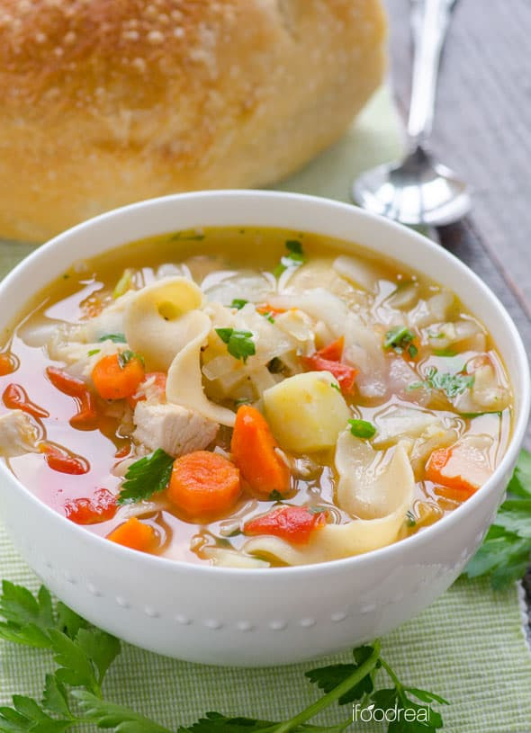 Healthy Chicken Vegetable Soup Recipe
 Chicken Noodle Ve able Soup iFOODreal Healthy Family