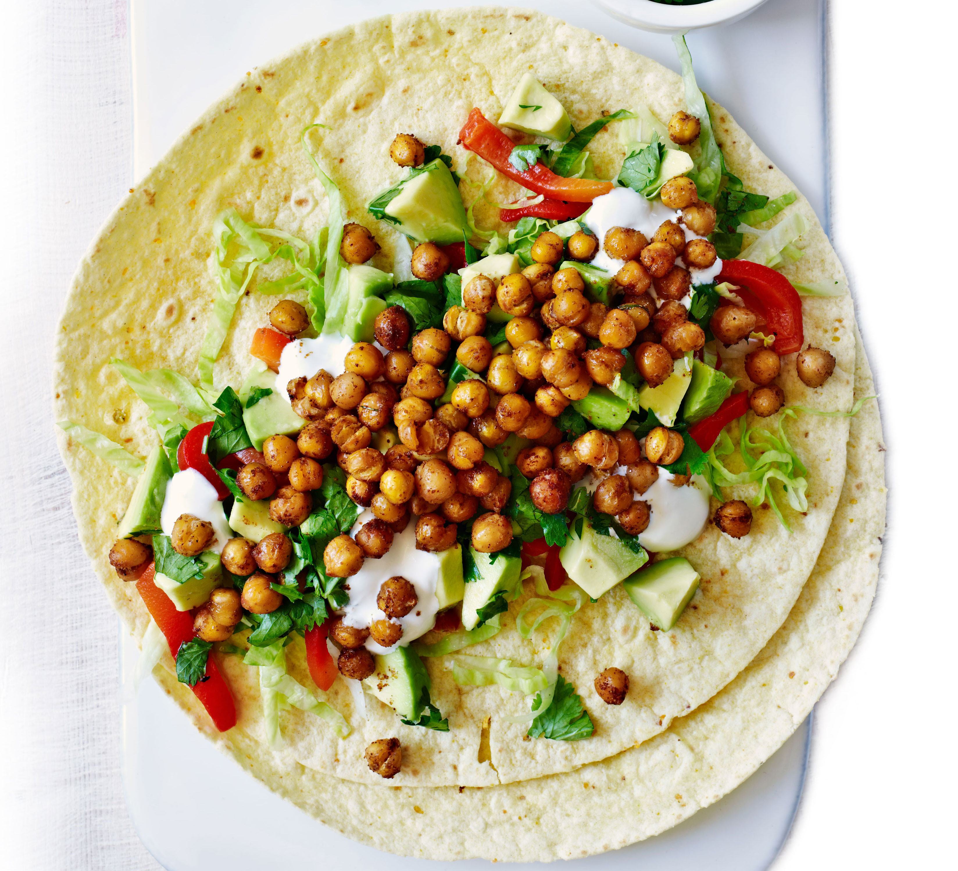 Healthy Chickpea Recipes
 Roasted chickpea wraps