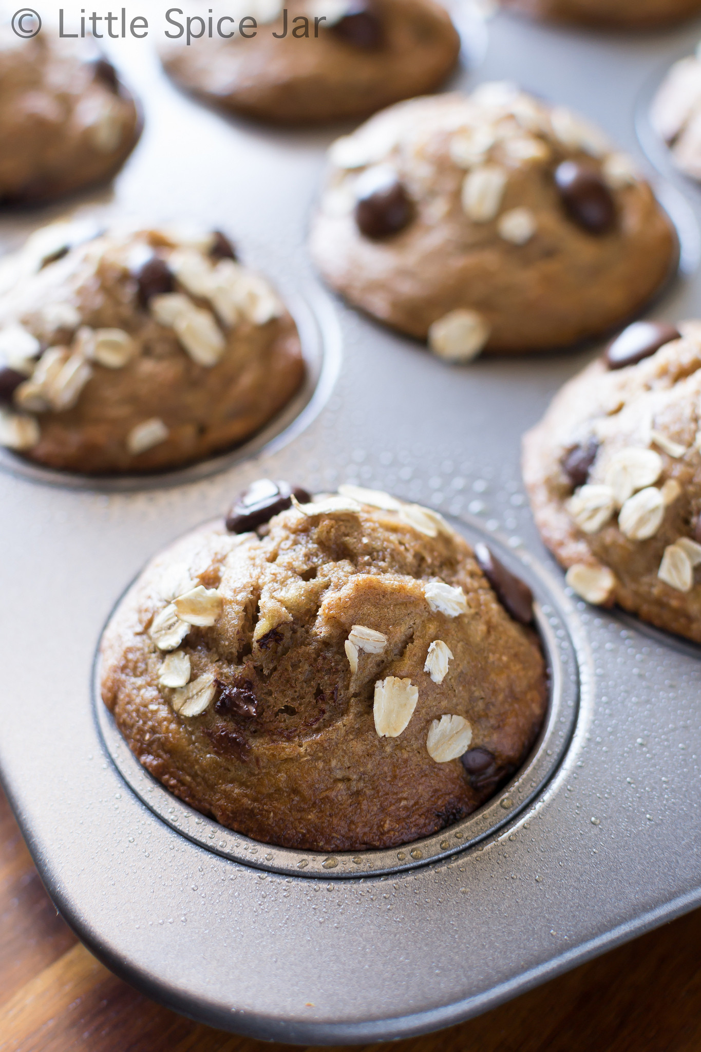 Healthy Chocolate Banana Muffins
 HEALTHY CHOCOLATE CHIP BANANA MUFFINS