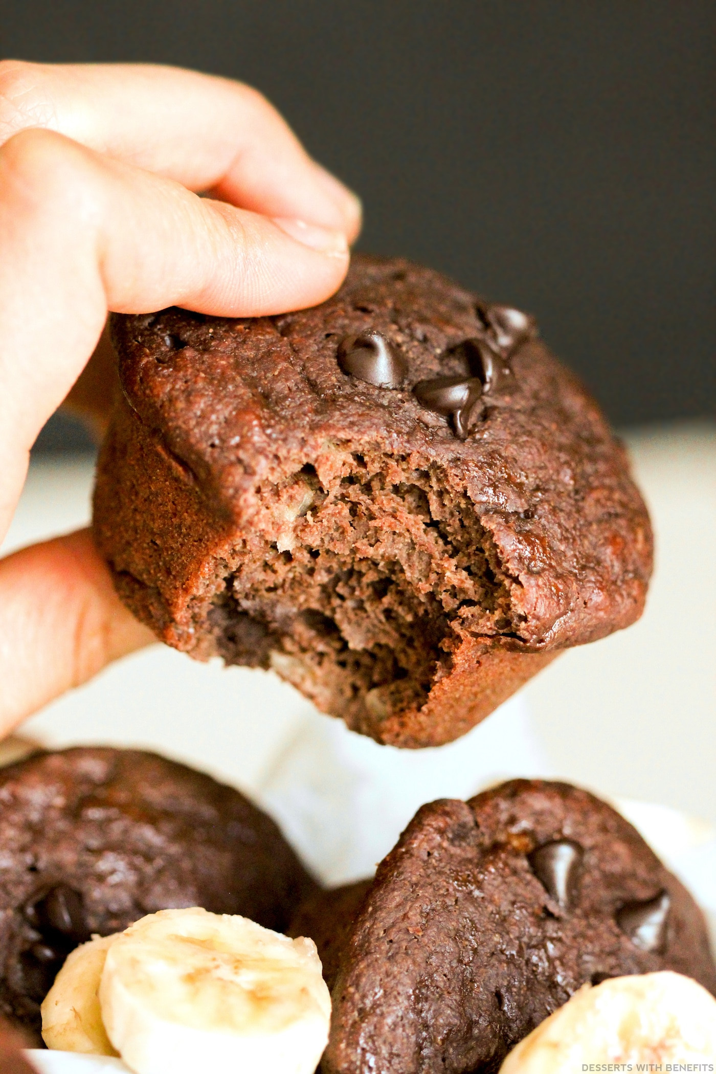 Healthy Chocolate Banana Muffins
 Healthy Chocolate Banana Muffins refined sugar free low