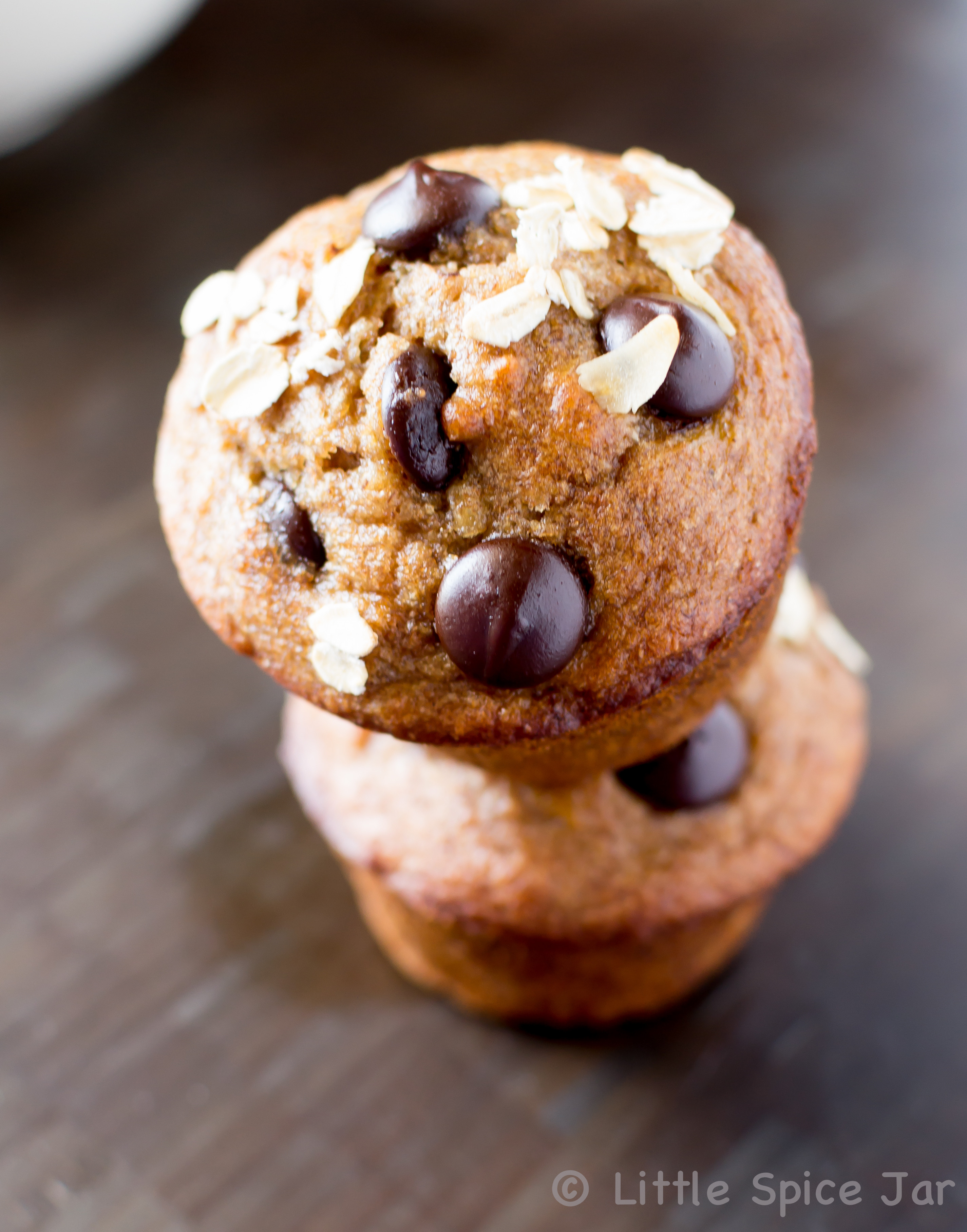 Healthy Chocolate Banana Muffins
 HEALTHY CHOCOLATE CHIP BANANA MUFFINS