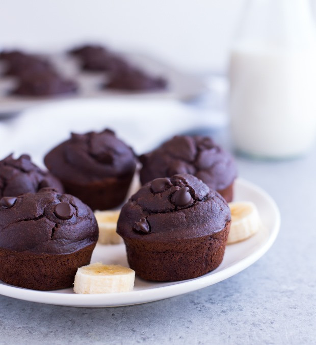 Healthy Chocolate Banana Muffins
 Healthy Chocolate Peanut Butter Banana Muffins Making