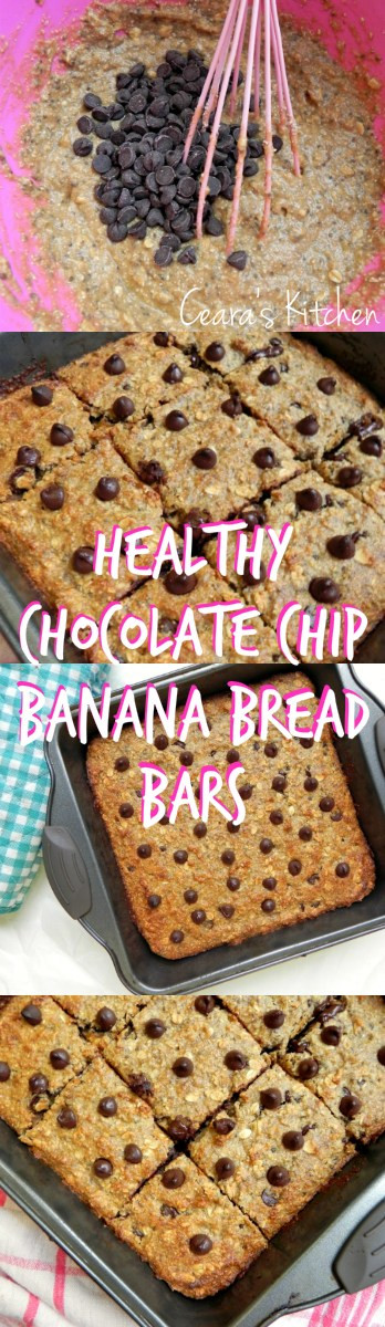 Healthy Chocolate Chip Banana Bread
 Healthy Chocolate Chip Banana Bread Bars Ceara s Kitchen