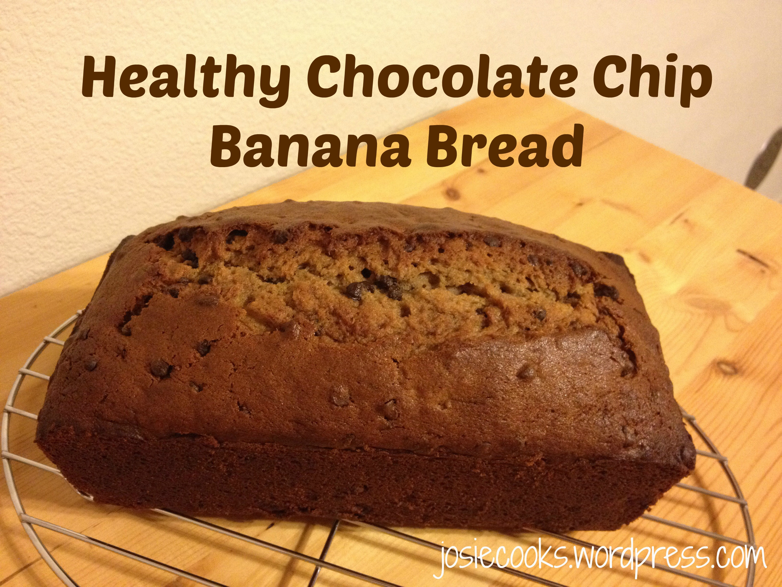 Healthy Chocolate Chip Banana Bread
 Healthy Chocolate Chip Banana Bread