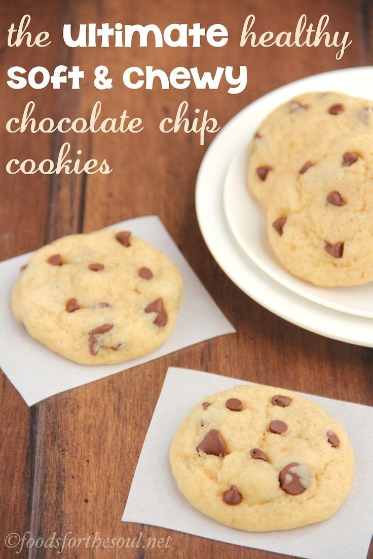 Healthy Chocolate Chip Cookies
 The Ultimate Healthy Soft & Chewy Chocolate Chip Cookies